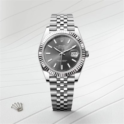 Datejust 41, Oyster, 41 mm, Oystersteel and white gold watch