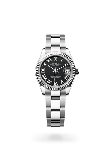 Datejust 31 * Oyster, 31 mm, Oystersteel and white gold with a Mint green Fluted bezel and Jubilee, five-piece links bracelet