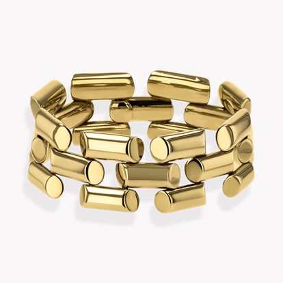 Art Deco Three Row Bar Bracelet