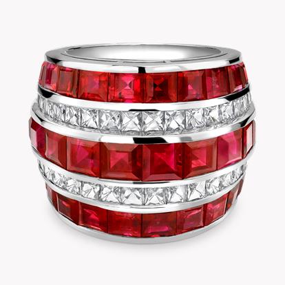 Manhattan Large Ruby & Diamond Ring