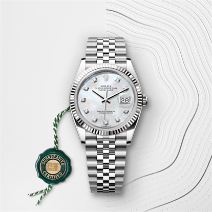 Datejust 36, Oyster, 36 mm, Oystersteel and white gold watch