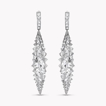 RockChic Diamond Drop Earrings 6.77CT in Platinum