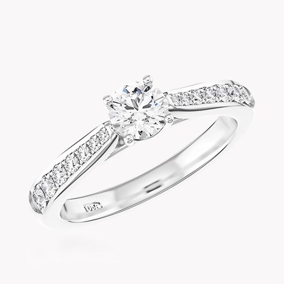 Duchess Diamond Solitaire Ring 0.30ct in Platinum