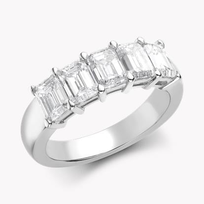 Five Stone Diamond Ring 2.5ct in Platinum