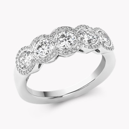 Brilliant Cut 1.68ct Five Stone Diamond Ring