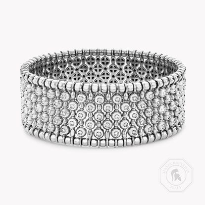 Bohemia Diamond Wide Bangle 2.28ct in 18ct White Gold