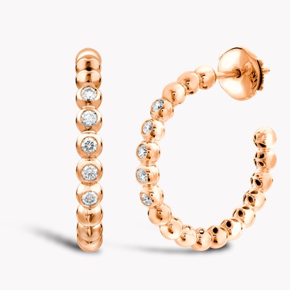 Bohemia Large Diamond Earrings 0.27ct in 18ct Rose Gold