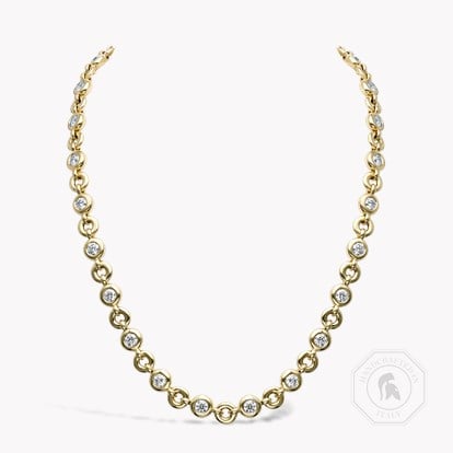 RockChain Diamond Necklace 6.02cts in 18ct Yellow Gold