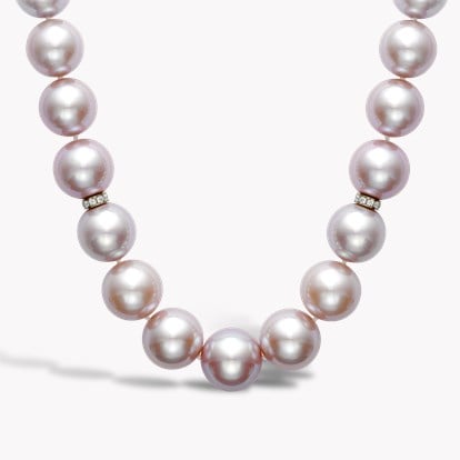 Pastel Pink Freshwater Pearl Long Necklace