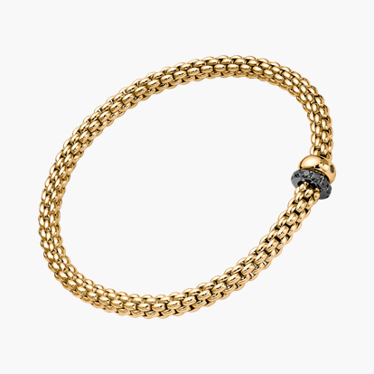 Fope Solo Flex'It Extra Large Black Diamond Bangle