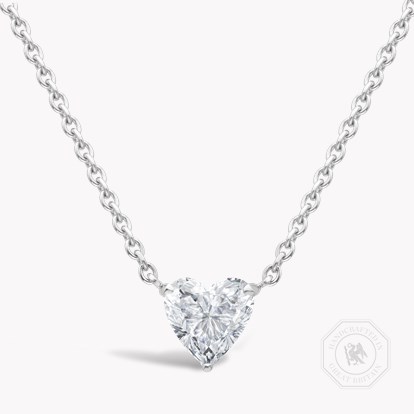 Heart Cut Diamond Pendant 1.00ct in 18ct White Gold