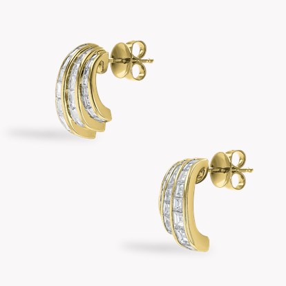 Manhattan 2.16ct Three Row Fan Diamond Earrings