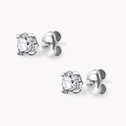 Contemporary Brilliant Cut 1.02ct Diamond Stud Earrings
