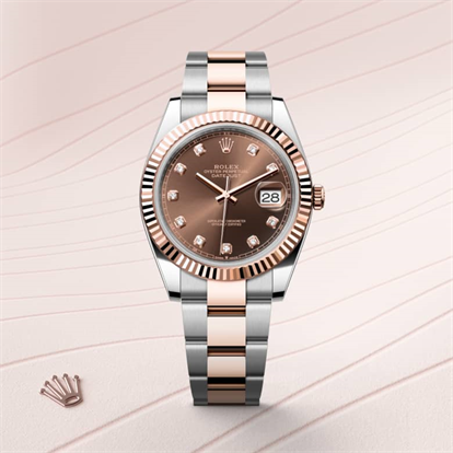 Datejust 41, Oyster, 41 mm, Oystersteel and Everose gold watch