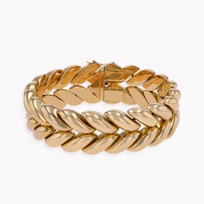 Retro French Flame Link Bracelet
