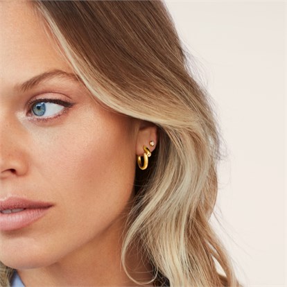 Eclipse 0.17ct Diamond Hoop Earrings
