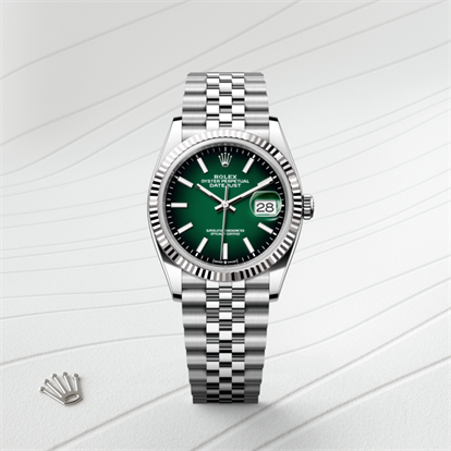 Datejust 36, Oyster, 36 mm, Oystersteel and white gold watch