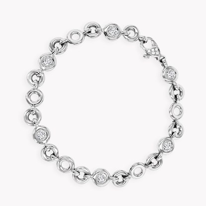 RockChain Diamond Bracelet 1.89cts in 18ct White Gold