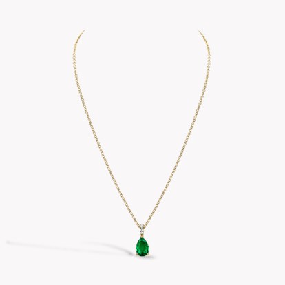 Emerald and Diamond Pendant