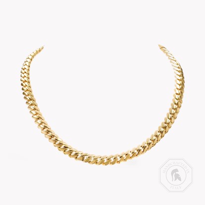 Fusion Long Polished Curb Link Necklace