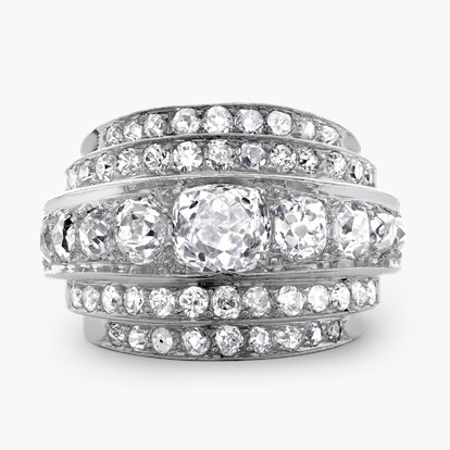 Art Deco Boivin Diamond Cocktail Ring