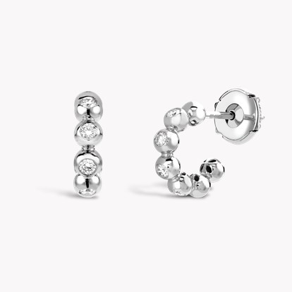 Bohemia Diamond Hoop Earrings 0.22ct in 18ct White Gold