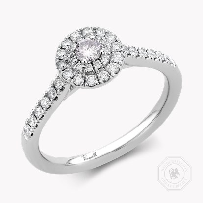 Celestial 0.10ct Fancy Light Grey Diamond Cluster Ring