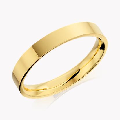 3mm Flat Court Wedding Ring