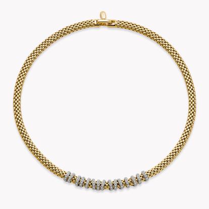FOPE Viginia Diamond Necklace 0.32CT in Yellow and White Gold