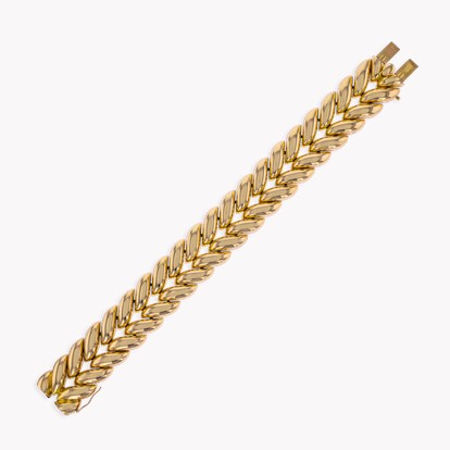 Retro French Flame Link Bracelet