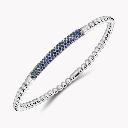 Bohemia 0.632ct Blue Sapphire Expandable Bangle
