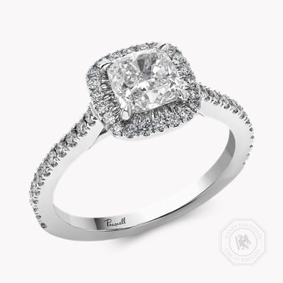 Celestial 1.20ct Cushion Cut Diamond Cluster Ring