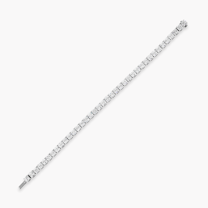 Cushion Cut 20.15ct Diamond Line Bracelet