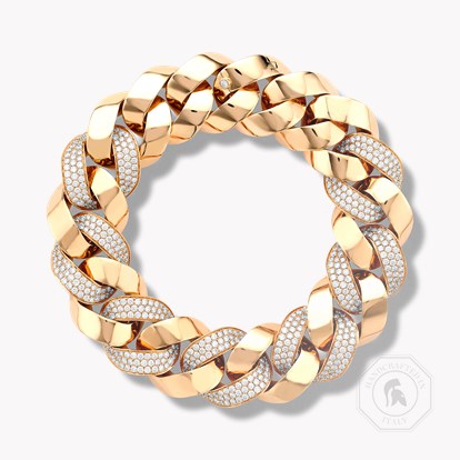 Cuba Diamond Bracelet 5.738ct in 18ct Rose Gold.