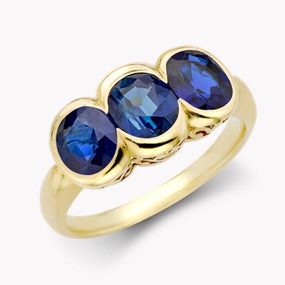 Art Nouveau Trio of Rings