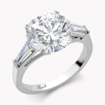 Regency 4.23ct Brilliant Cut Botswana Diamond Ring in Platinum