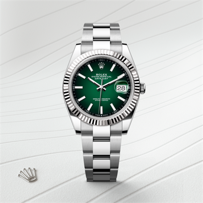 Datejust 41, Oyster, 41 mm, Oystersteel and white gold watch