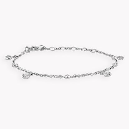 Sundance Bracelet with Diamond Pendants 0.61ct in 18ct White Gold