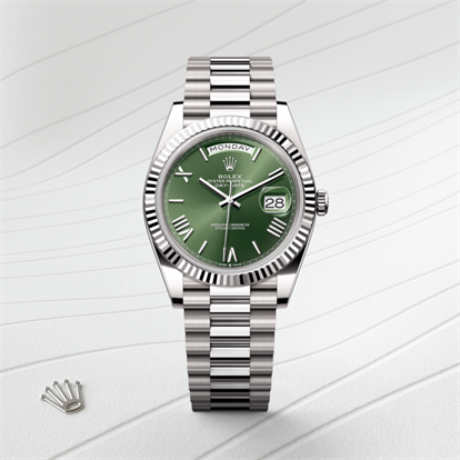 Day-Date 40, Oyster, 40 mm, white gold watch