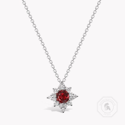 Star Struck Ruby Pendant 0.53ct in 18ct White Gold