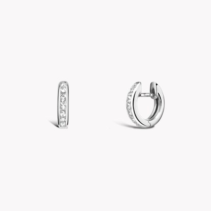 RockChic Diamond Hoop Earrings 0.33ct in 18ct White Gold