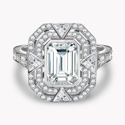 Masterpiece Emerald Cut Diamond Ring 2.00CT in Platinum