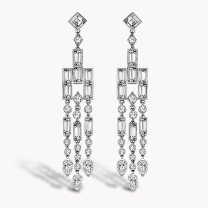 Masterpiece Mixed Cut Diamond Earrings 6.73CT in Platinum