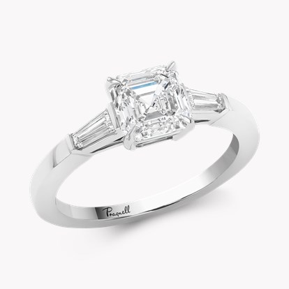 Regency 1.51ct Asscher Cut Diamond Ring in Platinum