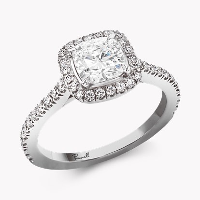 Cushion Cut Diamond Cluster Ring