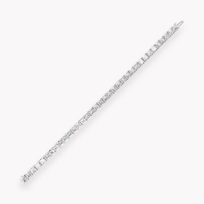 Asscher Cut 24.56ct Diamond Line Bracelet
