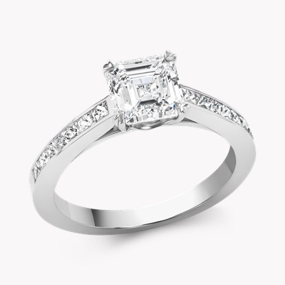 Asscher Cut Diamond Ring