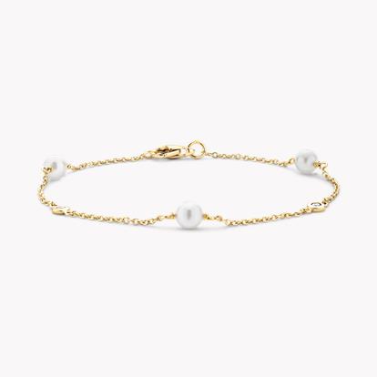 Sundance Pearl and Diamond Bracelet 2.62ct in 18ct Yellow Gold