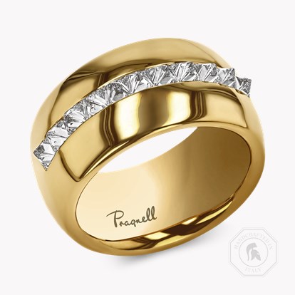 RockChic Wide 0.91ct Inverted Princess Cut Diamond Ring