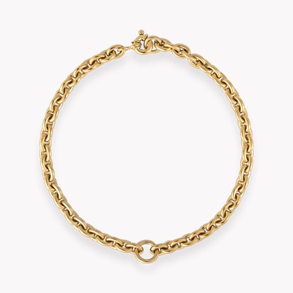 Chunky Trace Link Bracelet with Central Jump Ring
